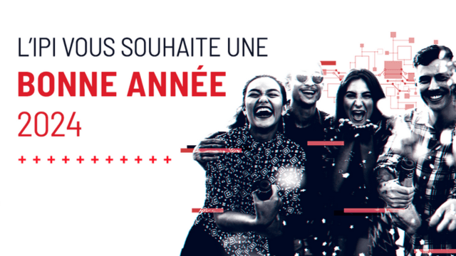 Les équipes de l'IPI vous souhaitent une excellente année !